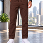 Men's Linen-Blend Drawstring Trousers | Slim Tapered Fit