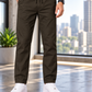 Men's Linen-Blend Drawstring Trousers | Slim Tapered Fit