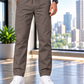 Men's Linen-Blend Drawstring Trousers | Slim Tapered Fit