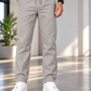 Men's Linen-Blend Drawstring Trousers | Slim Tapered Fit