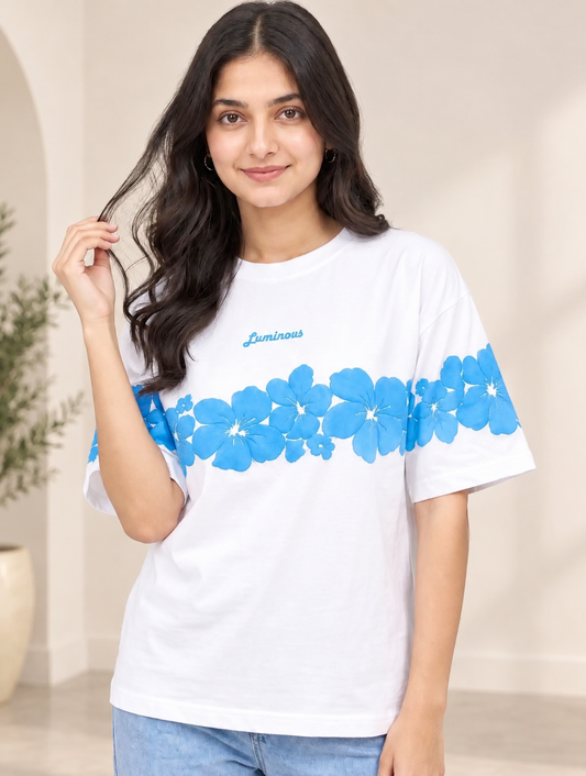 Puff Print Floral T-Shirt