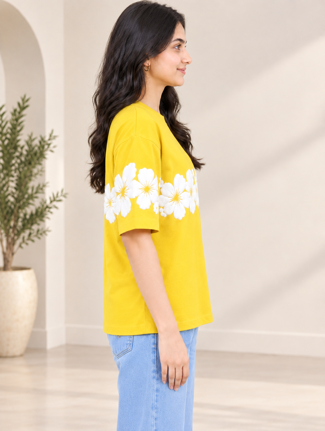 Puff Print Floral T-Shirt