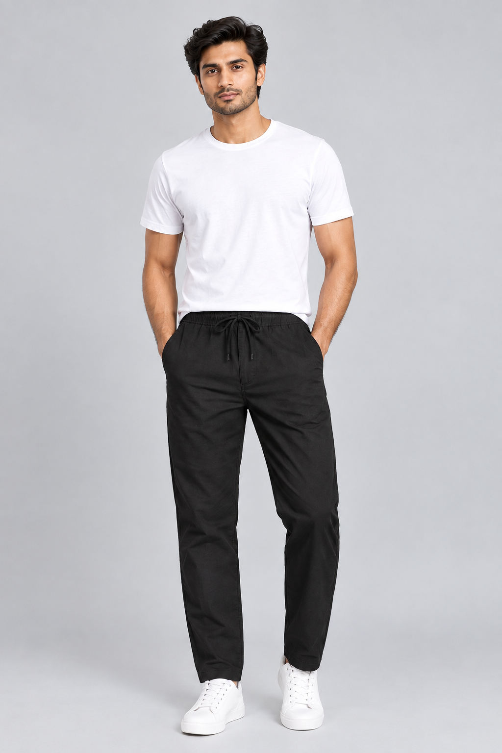 Men’s Casual Pants – Relaxed Fit Drawstring Trousers