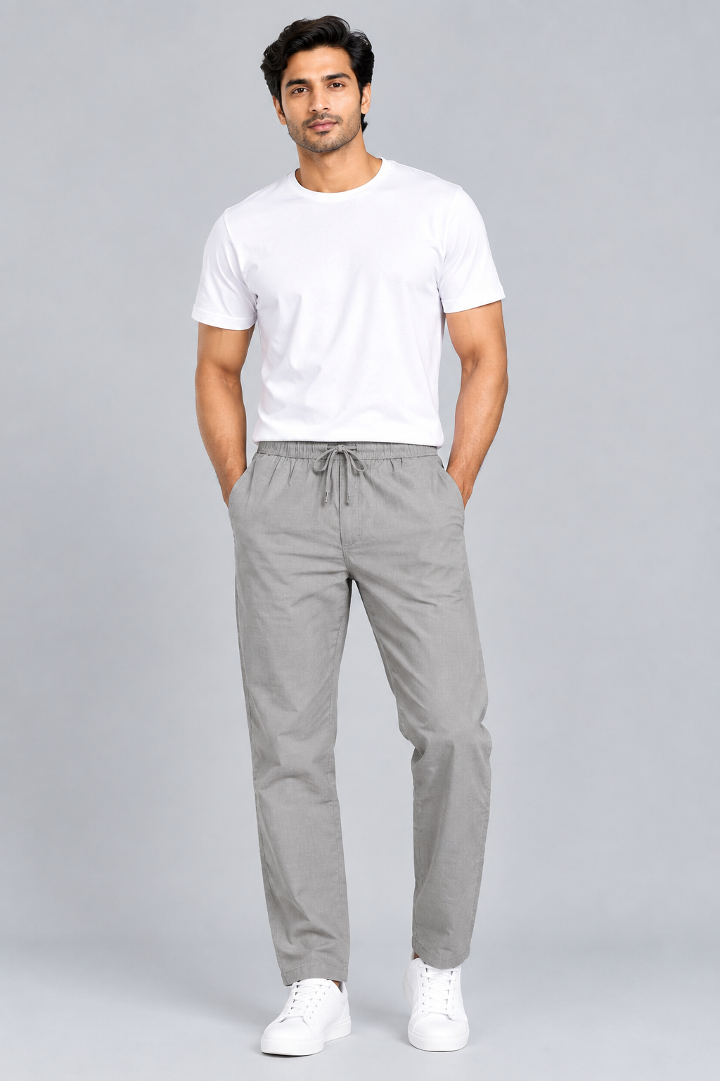 Men’s Casual Pants – Relaxed Fit Drawstring Trousers