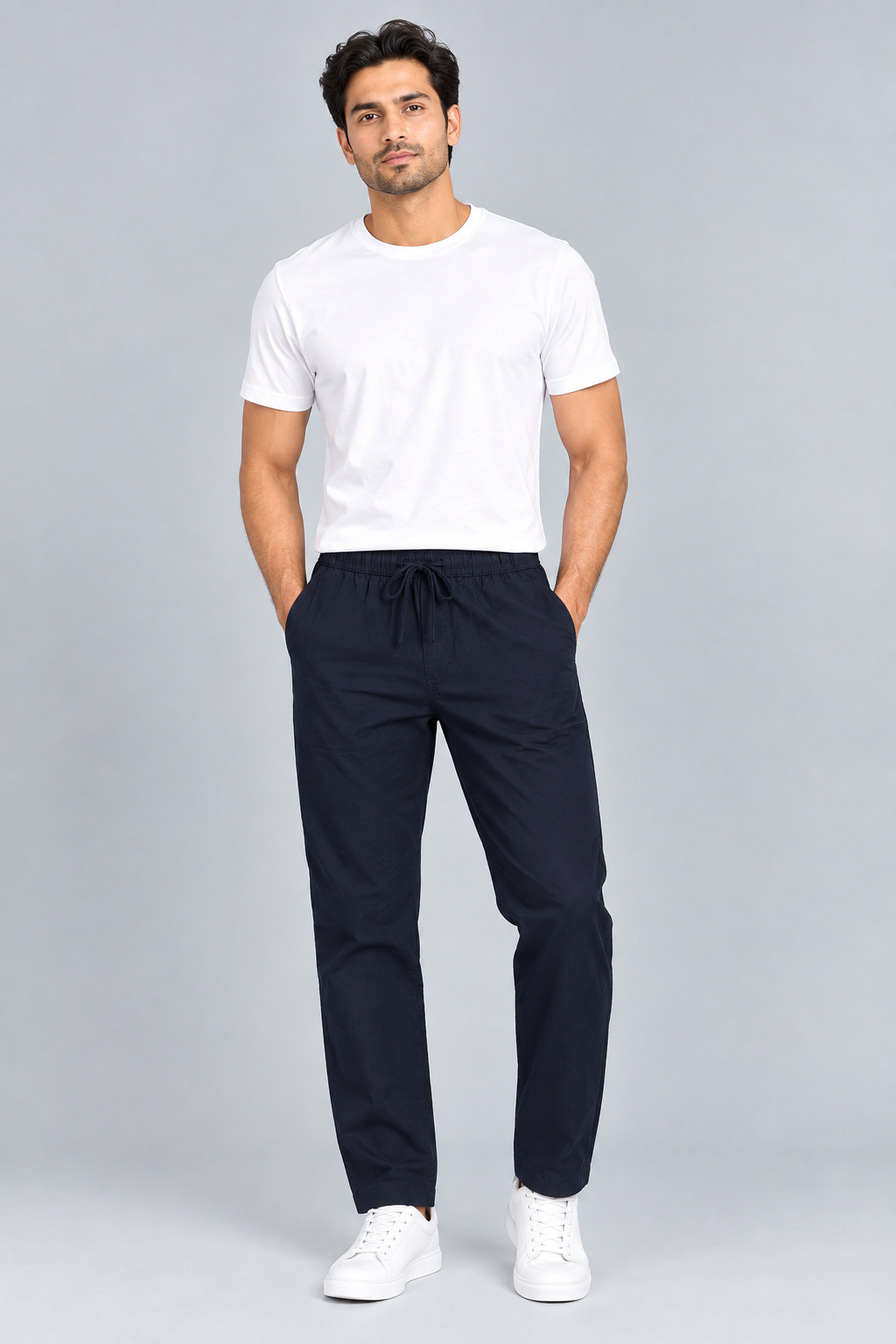 Men’s Casual Pants – Relaxed Fit Drawstring Trousers