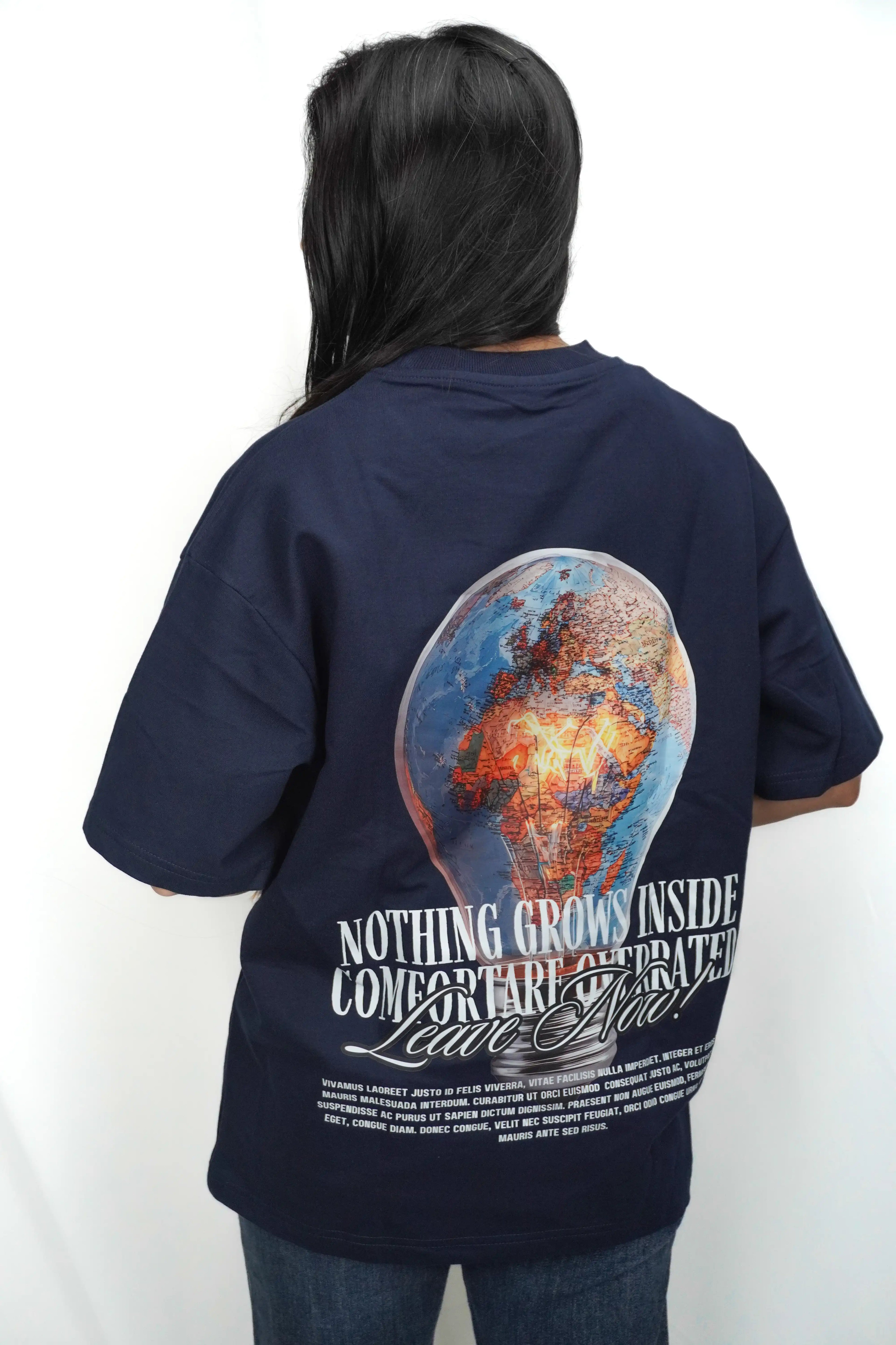 Leave Now unisex Oversized T-Shirt