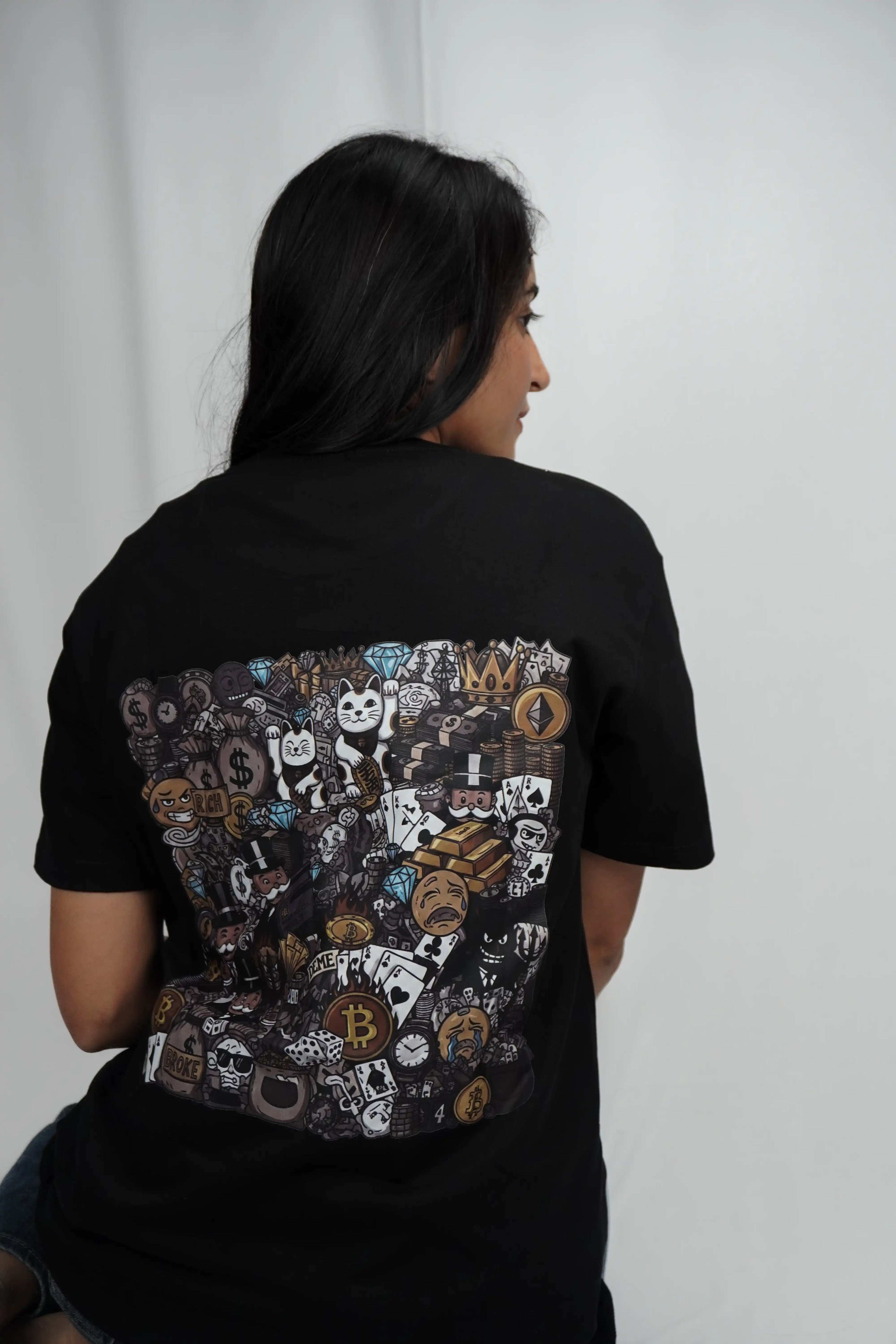 Luxury Loot 'Money & Crypto' Graphic Tee