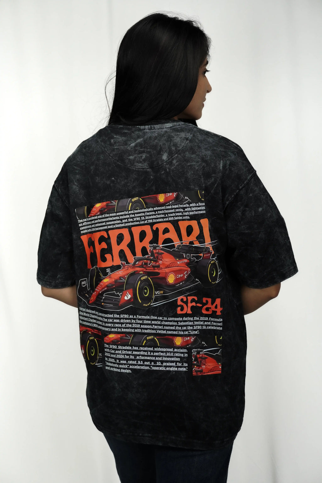 Ferrari SF-24 Racing Car Graphic T-Shirt