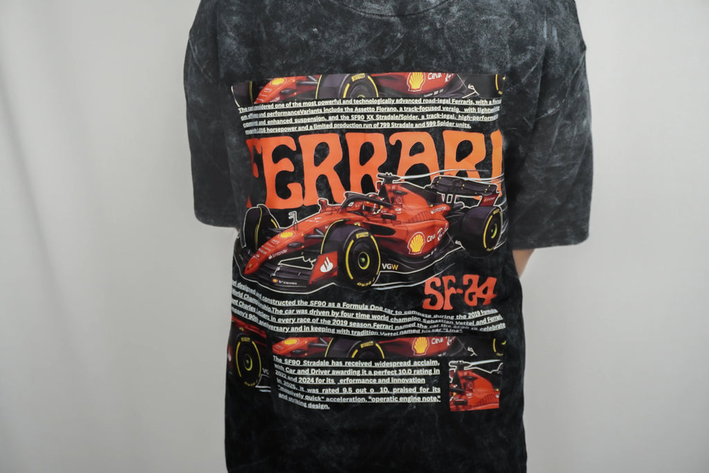 Ferrari SF-24 Racing Car Graphic T-Shirt