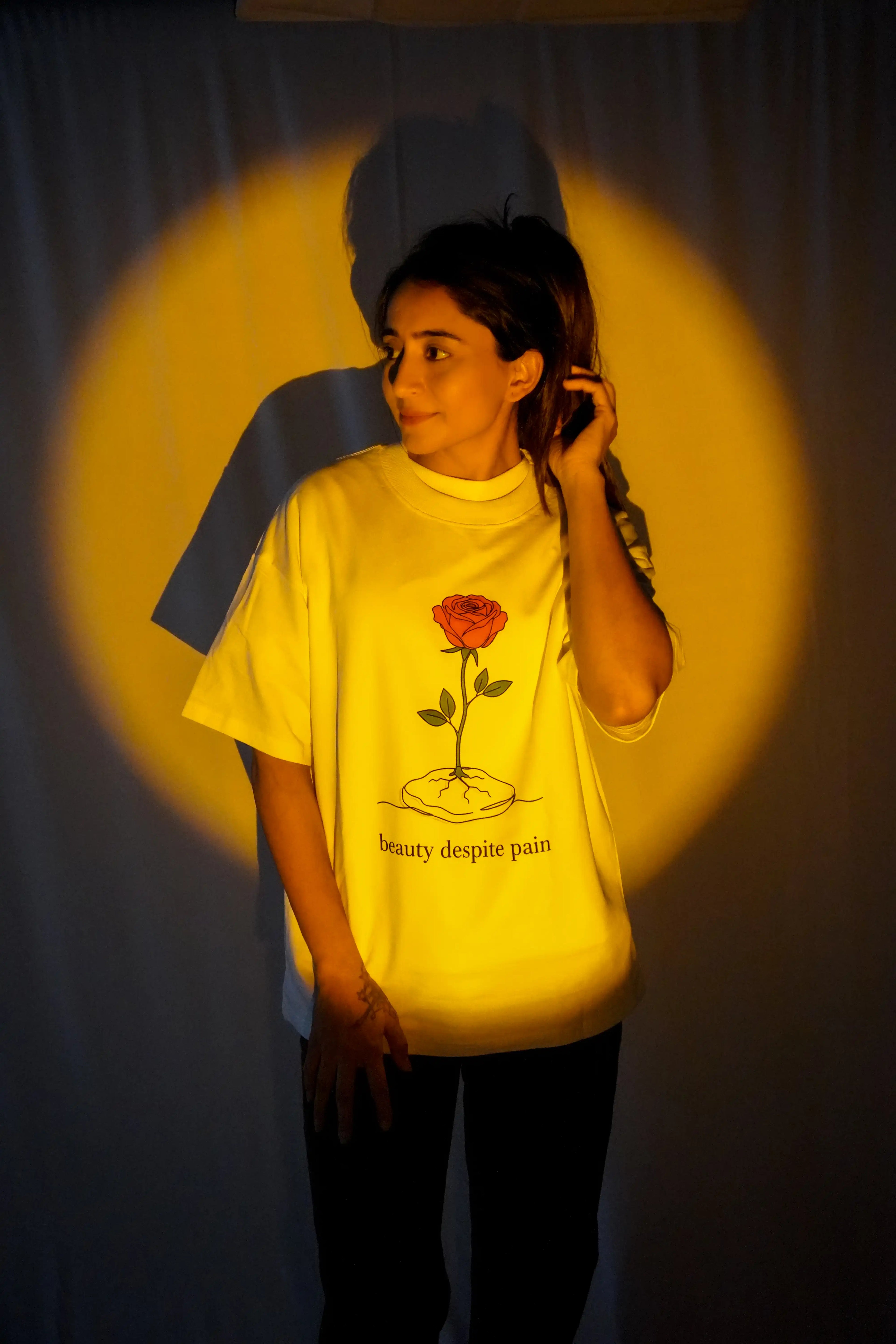 Beauty Despite Pain Oversized T-Shirt