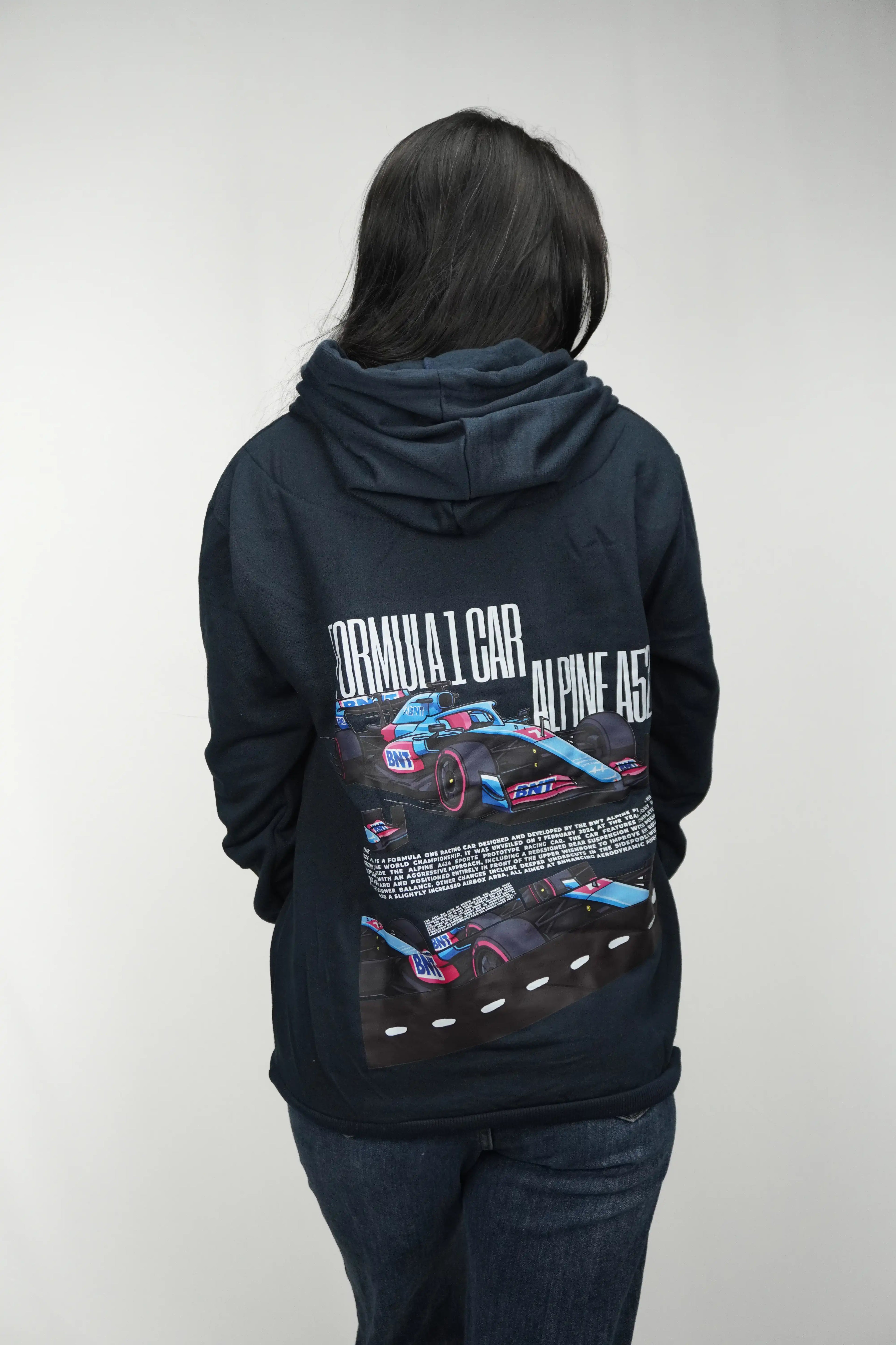 Alpine A524 F1 Car Racing Hoodie