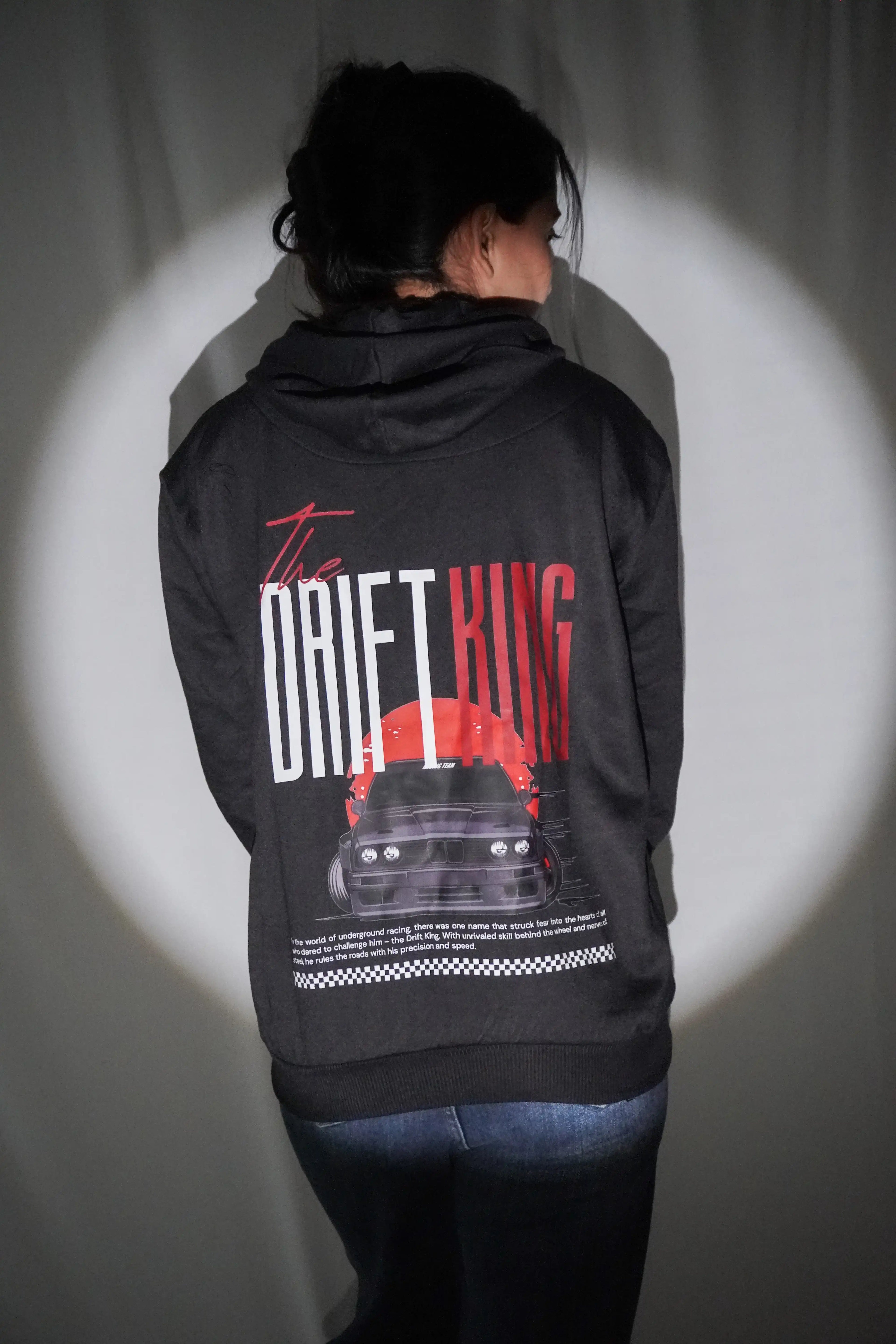 Drift King Car Graphic Hoodie