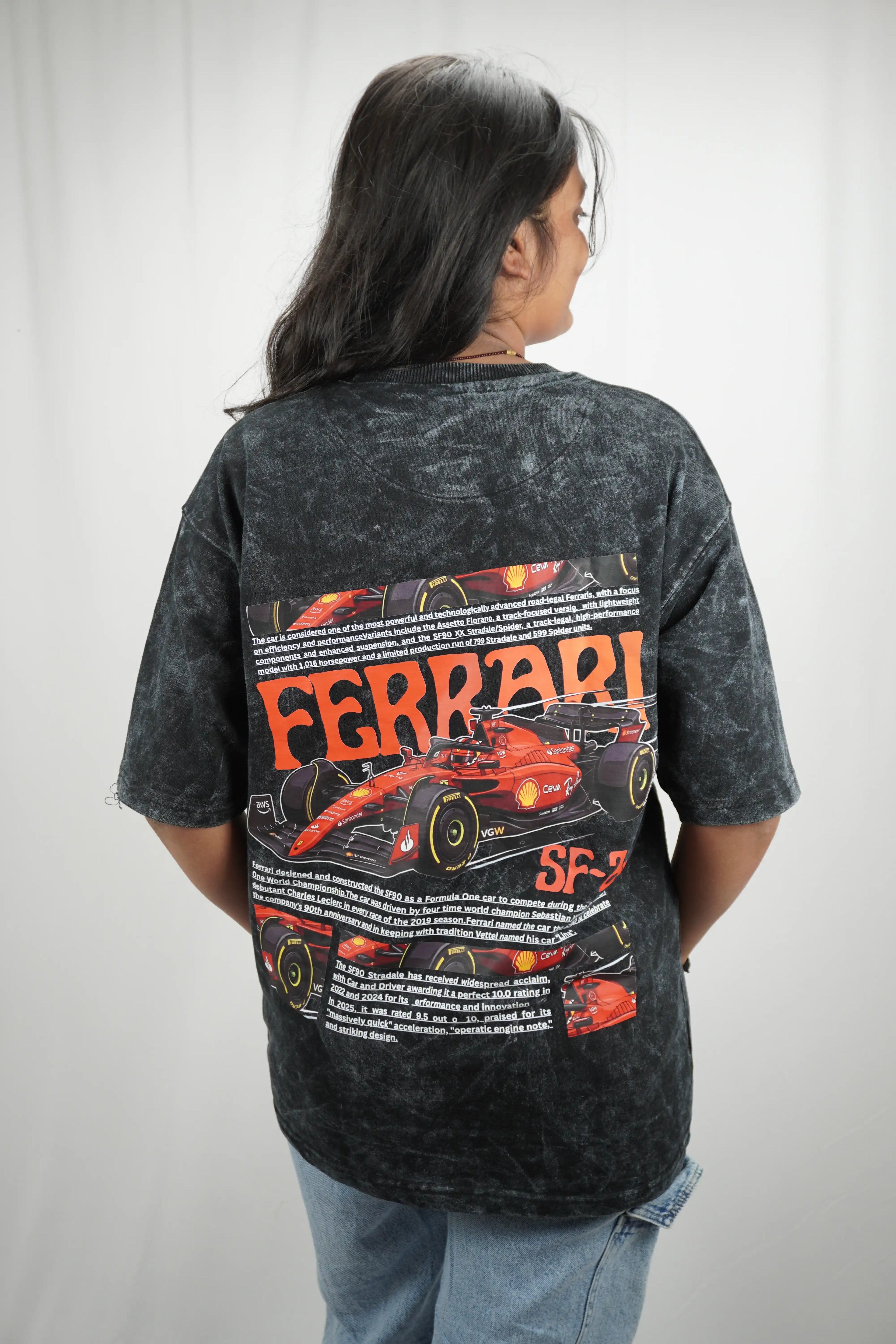 Ferrari SF-24 Racing Car Graphic T-Shirt