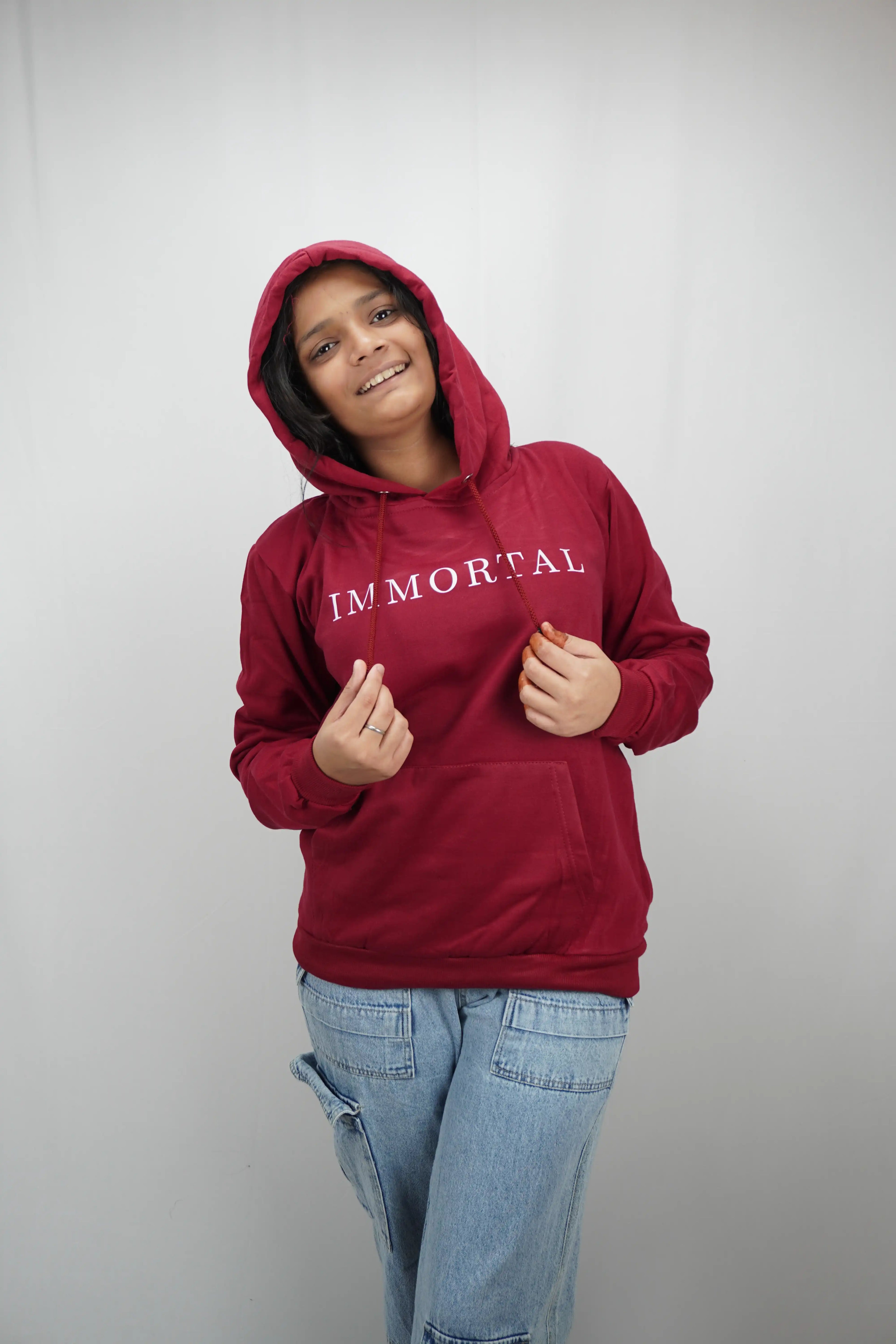 Chaos Skull Graphic Pullover Hoodie