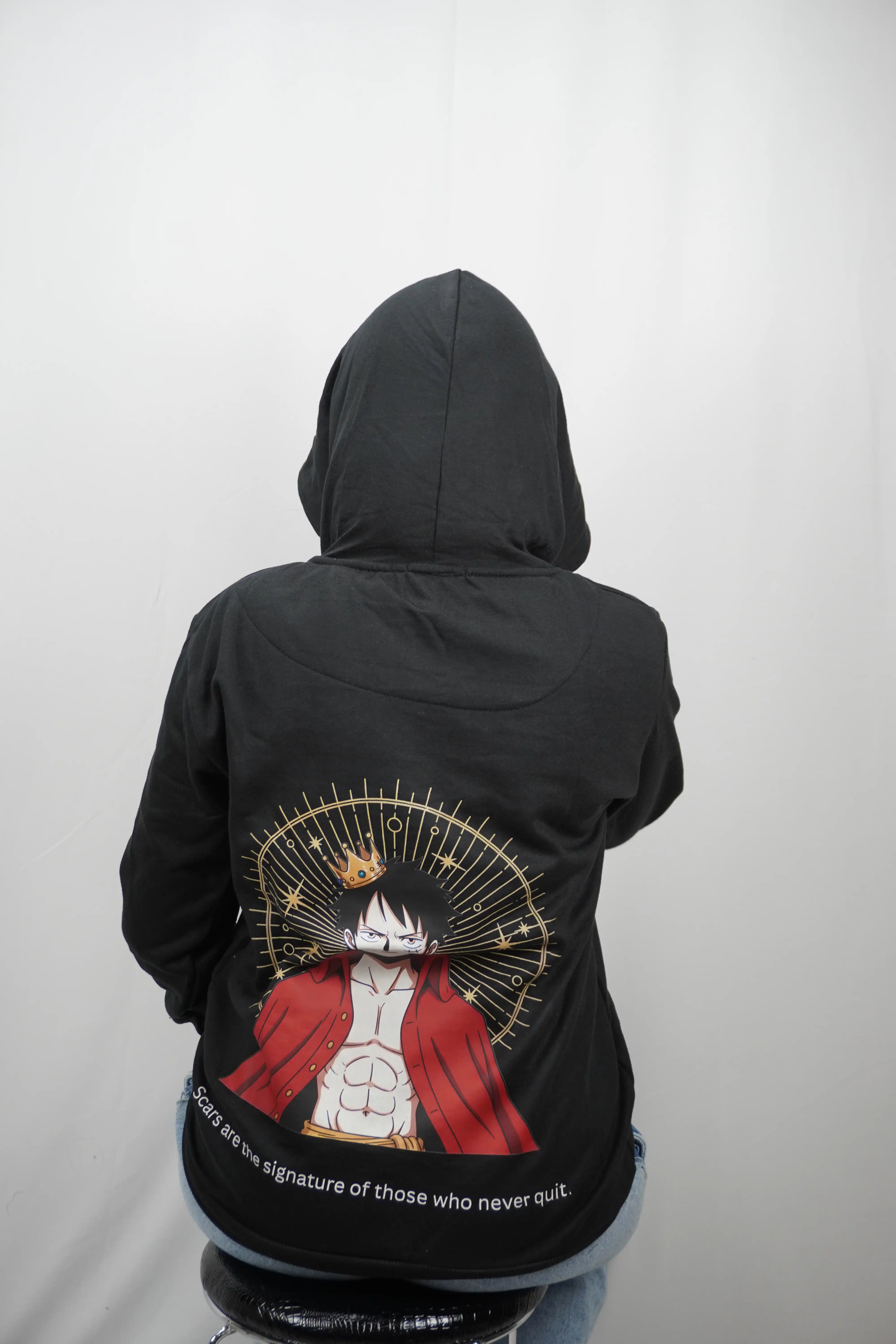 Luffy King / Scars Quote Hoodie