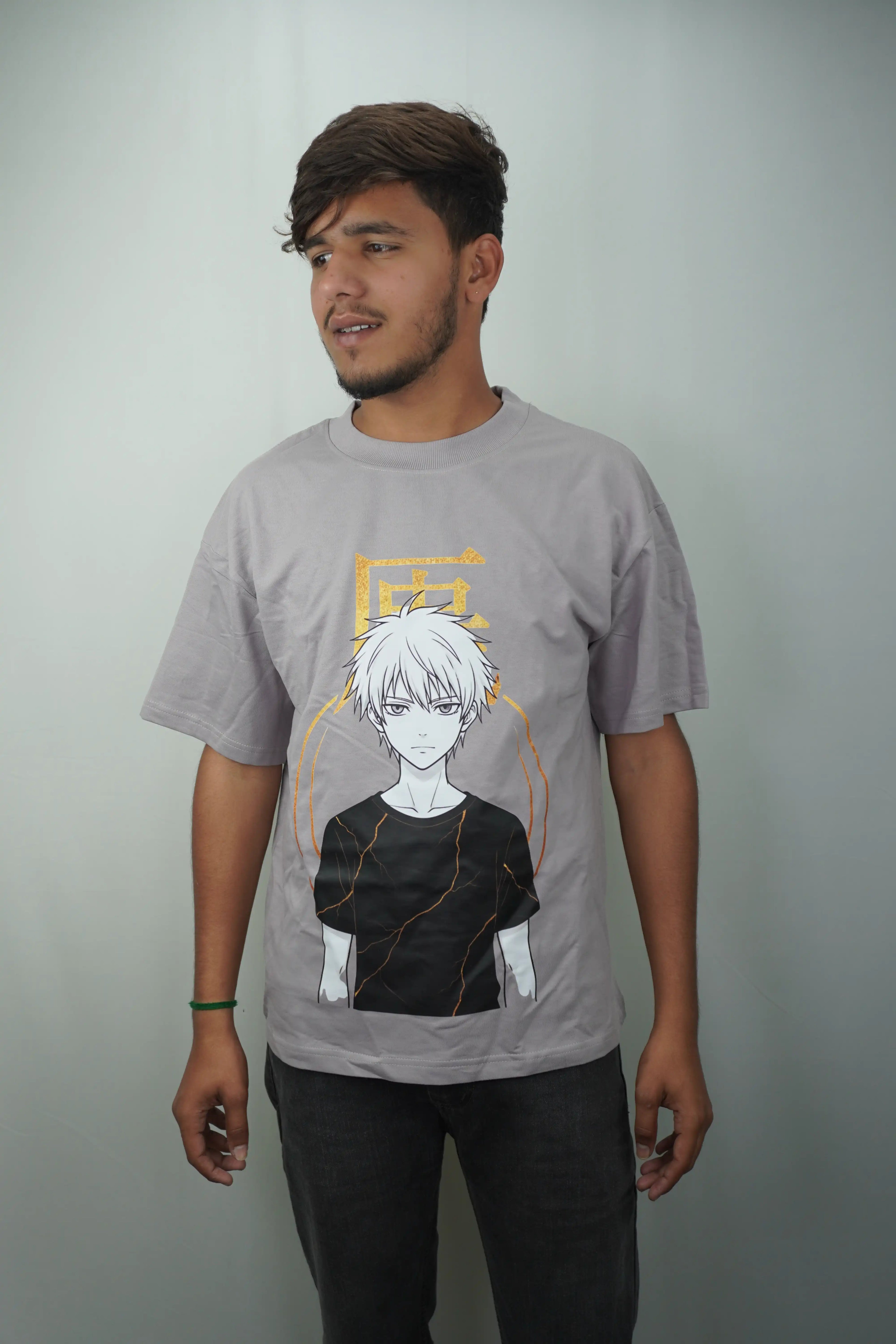 Golden Anime unisex Oversized T-Shirt