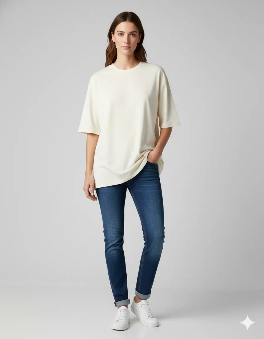Female Plain Oversize T-shirt