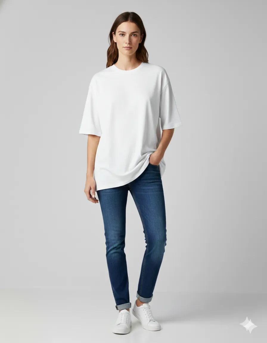 Female Plain Oversize T-shirt