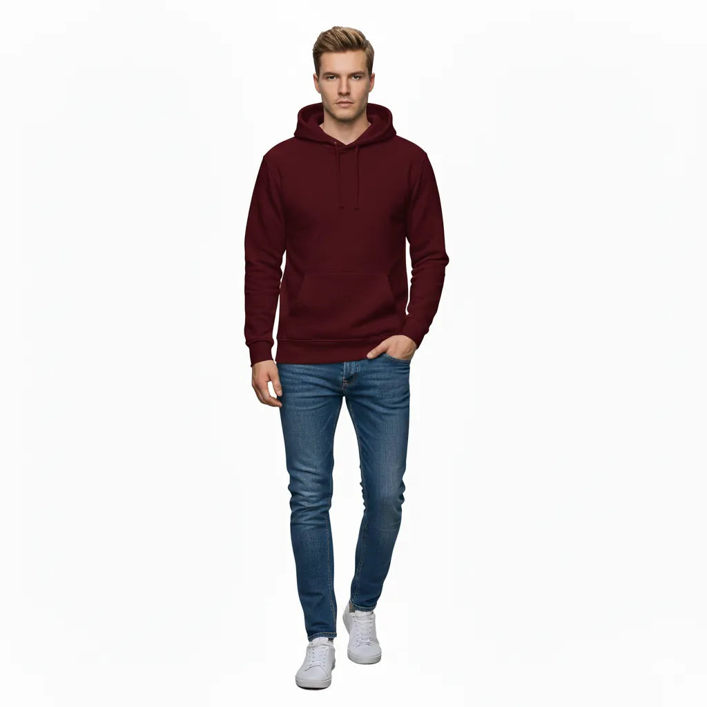 Men Plain Hoodie