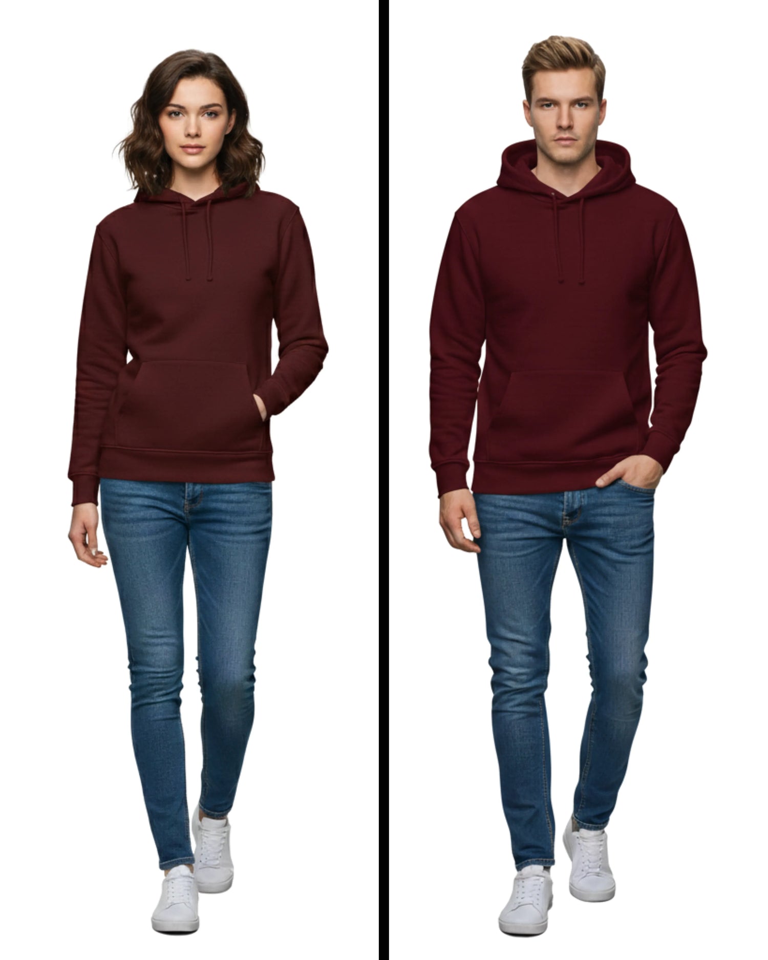 Unisex Plain Hoodie