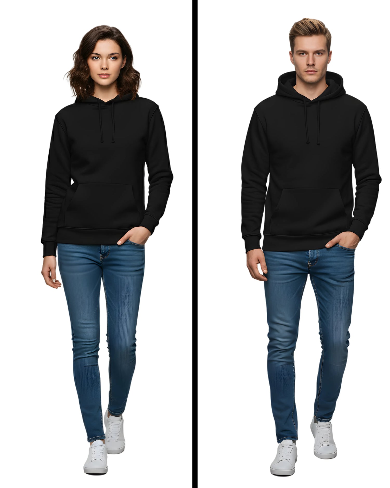 Unisex Plain Hoodie