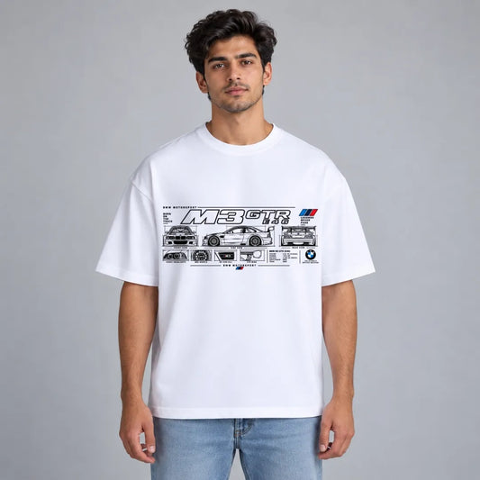 M3 GTR Blueprint Oversized Tee - Stichix