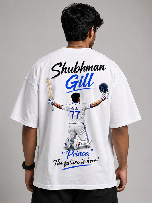 The Future Is Here - Shubhman Gill - Oversized Cricket Tribute Tee